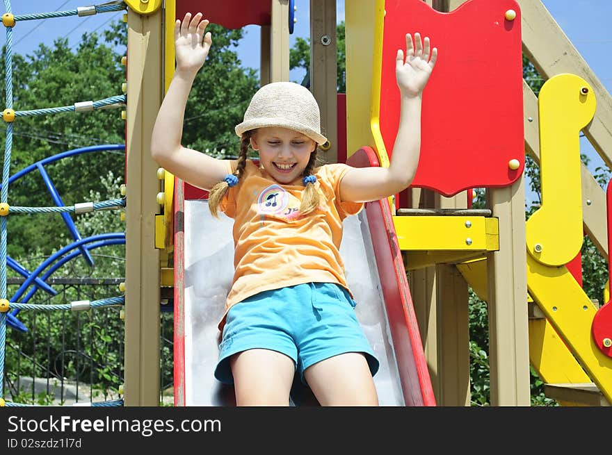 The child on playground