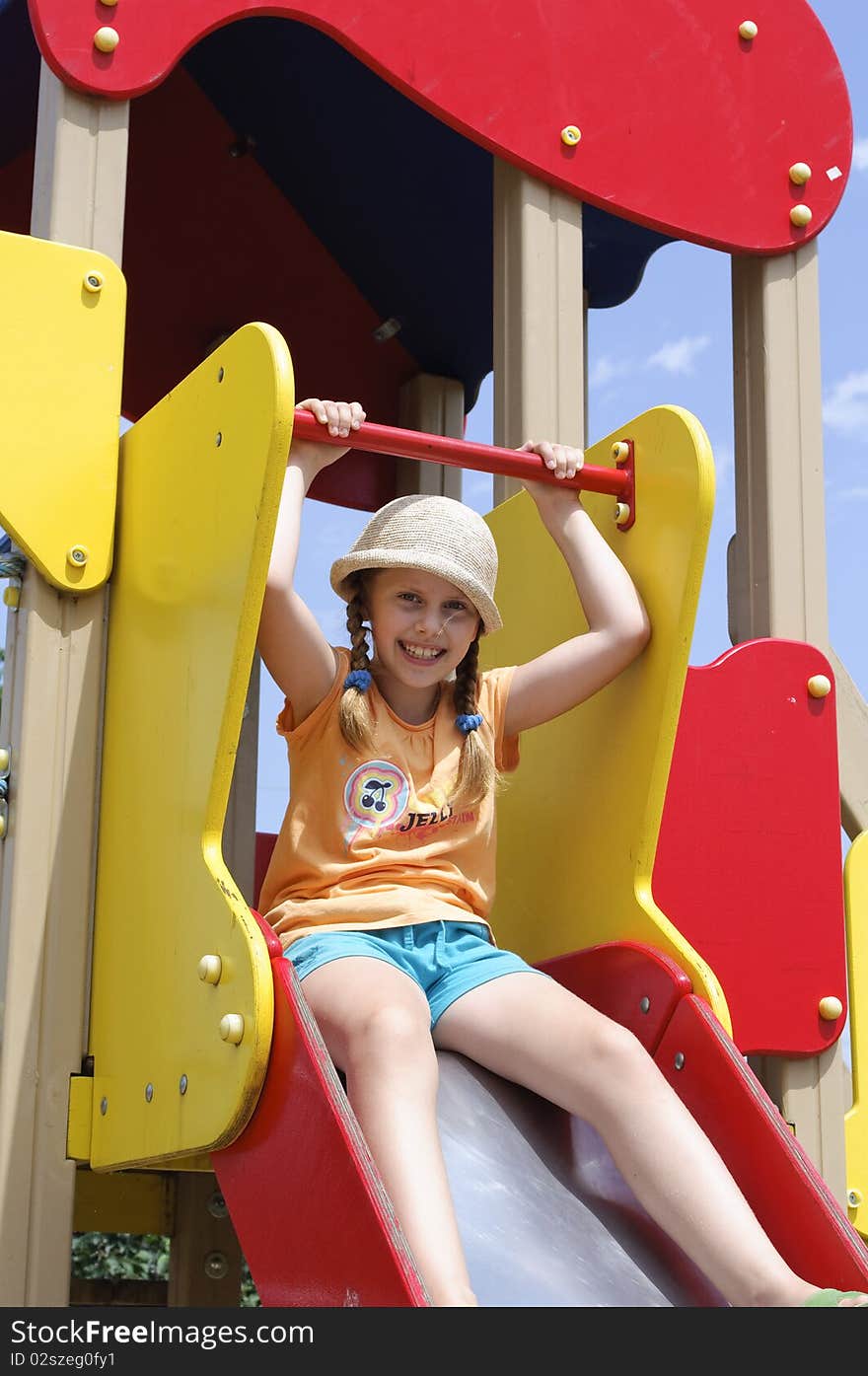 The Child On Playground