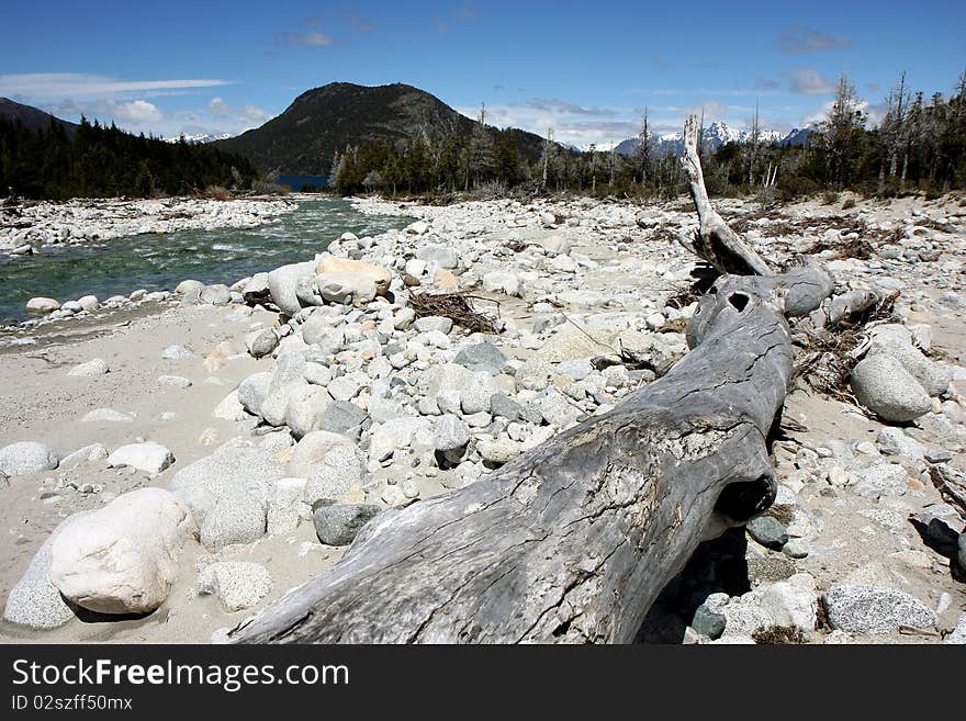 River and mountains