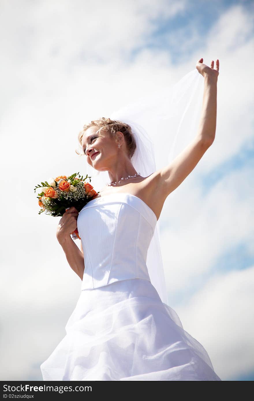 Young beautiful bride