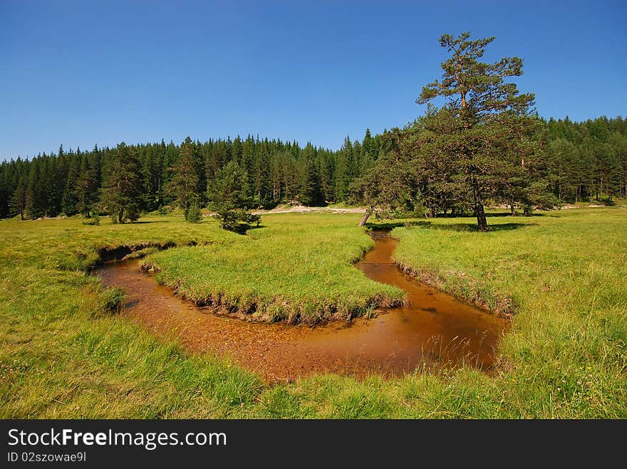 Peaceful river scene