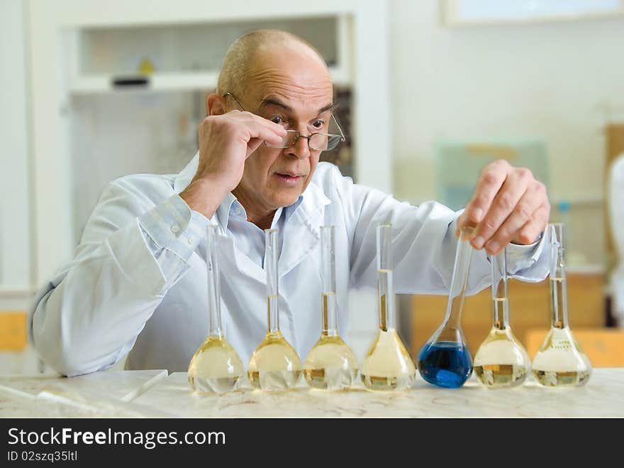 A Scientist Who Conducts Experiments