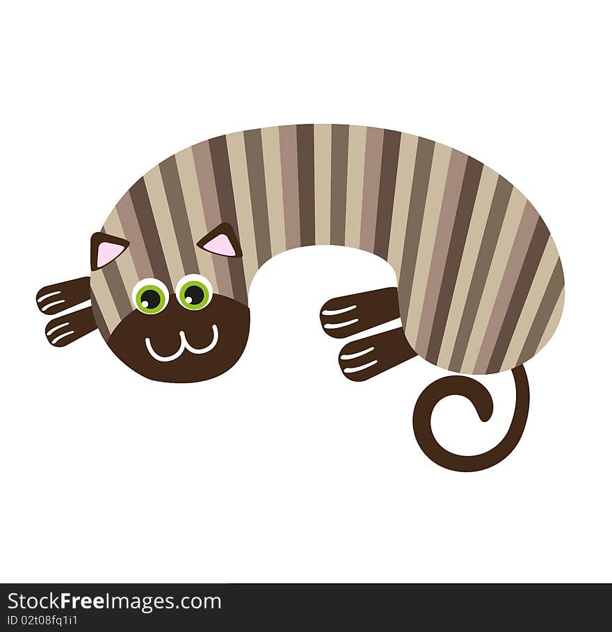 Cute Cat Illustration