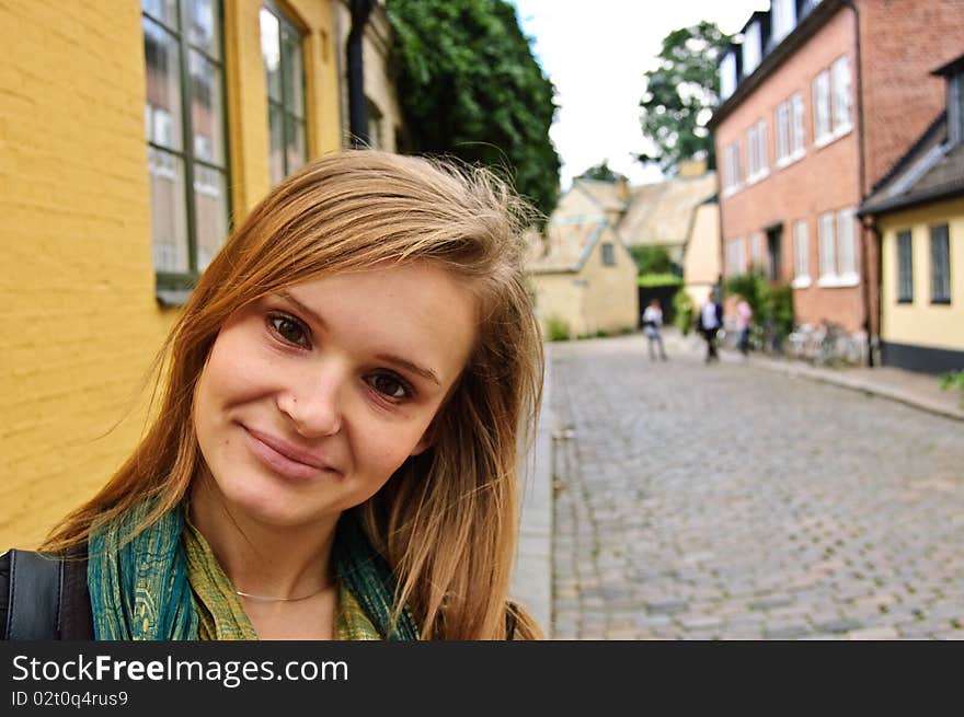 Portrait of a beoutiful young girl with sunglasses. Portrait of a beoutiful young girl with sunglasses