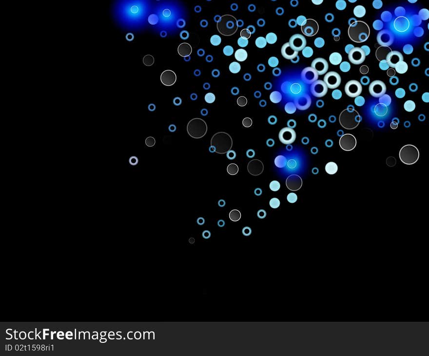 Modern background graphic with circles rings and glowing bubbles. Modern background graphic with circles rings and glowing bubbles