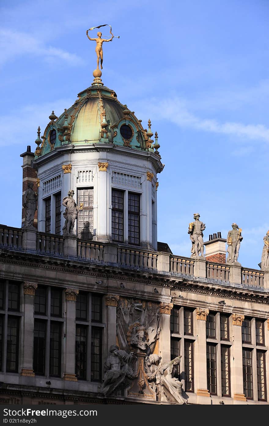 Old traditional building at Brussels, Belgium. Old traditional building at Brussels, Belgium.