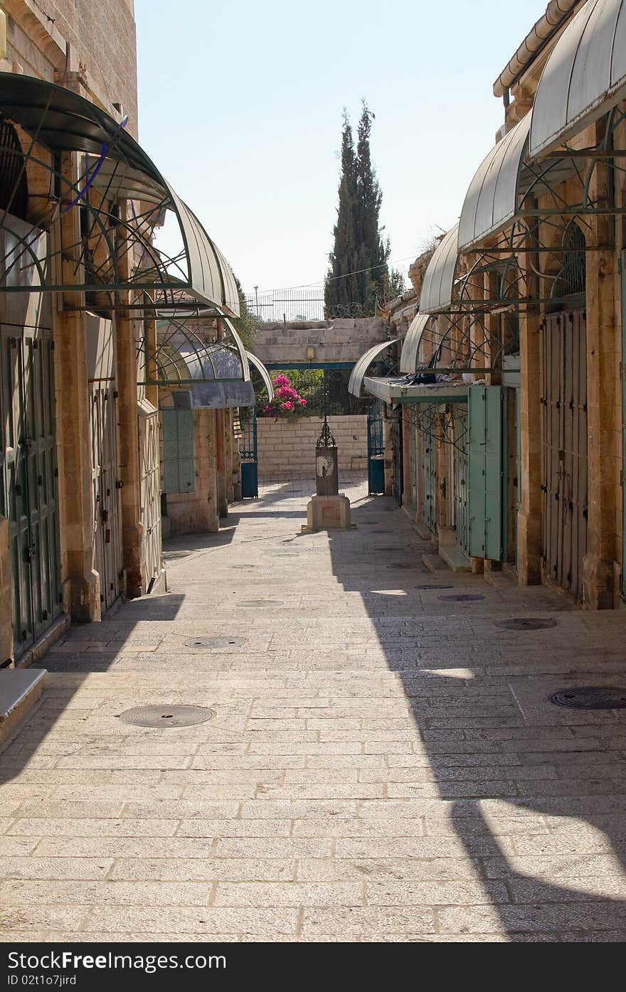 The streets of old town. Jerusalem. Israel. The streets of old town. Jerusalem. Israel.