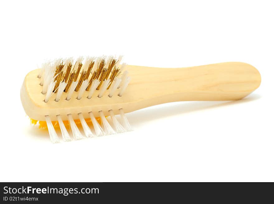 A suede brush isolated on a white background