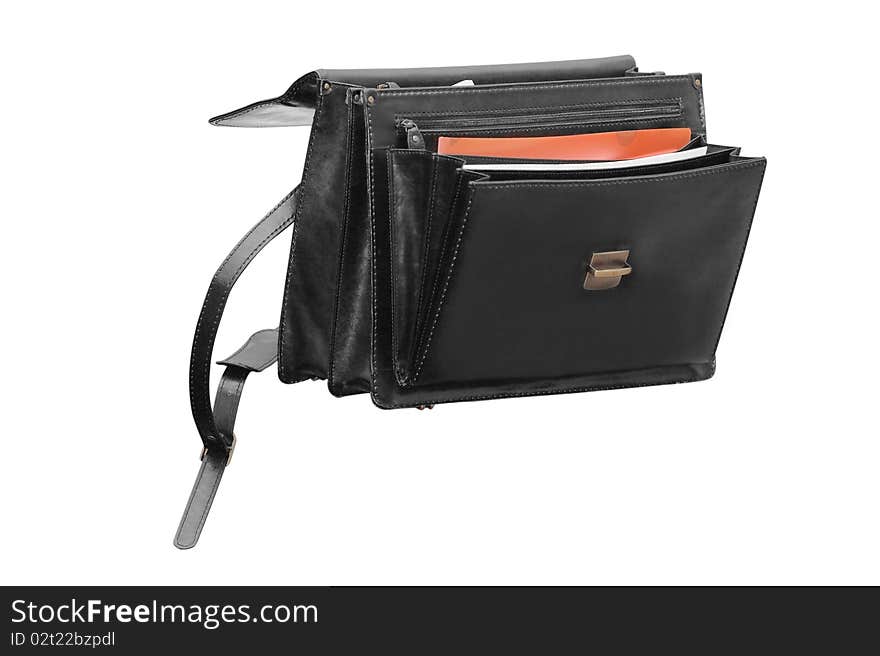 The image of briefcase under white background