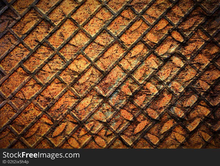 Rusty Grunge Metal Texture (Orange). Rusty Grunge Metal Texture (Orange)