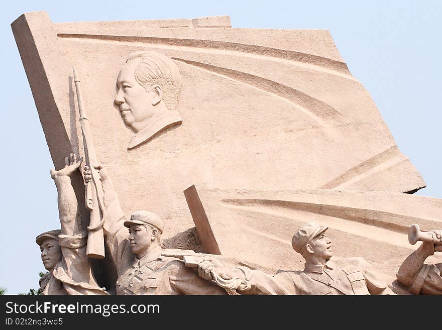 The statue of Chinese revolution