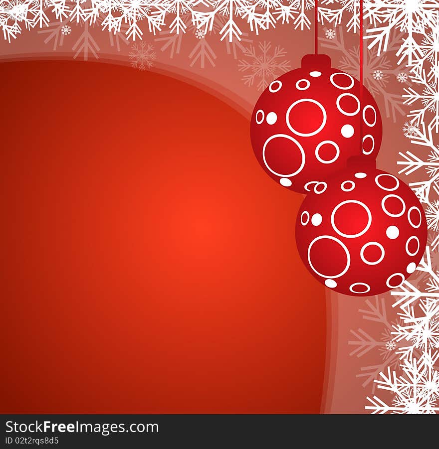 Christmas back ground in red color. Christmas back ground in red color