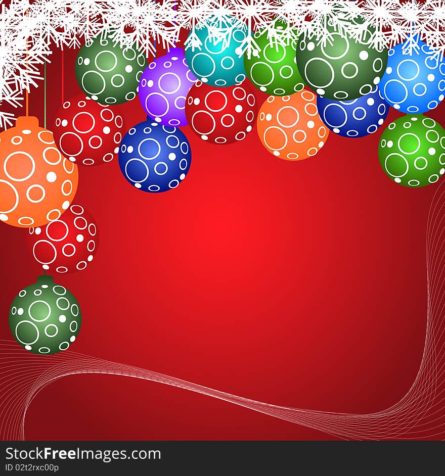 Christmas back ground in red color. Christmas back ground in red color