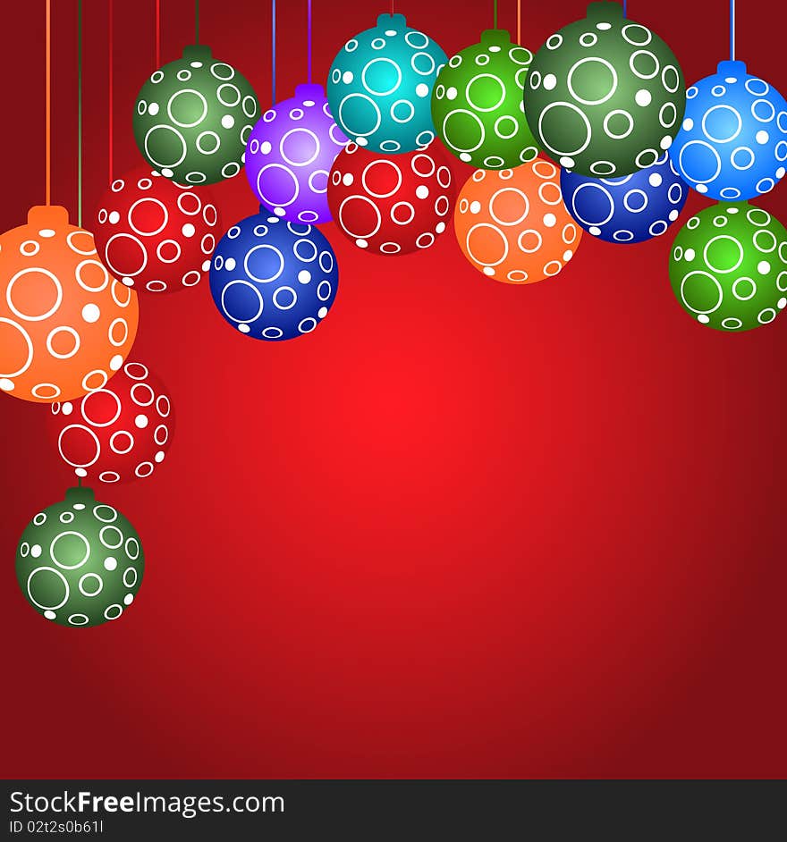 Christmas back ground in red color. Christmas back ground in red color