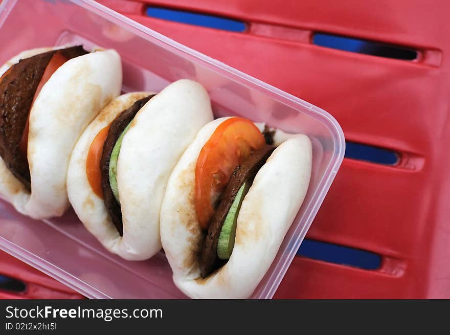 Healthy vegetarian hamburgers. Suitable for concepts such as diet and nutrition, healthy eating and lifestyle, and food and beverage.