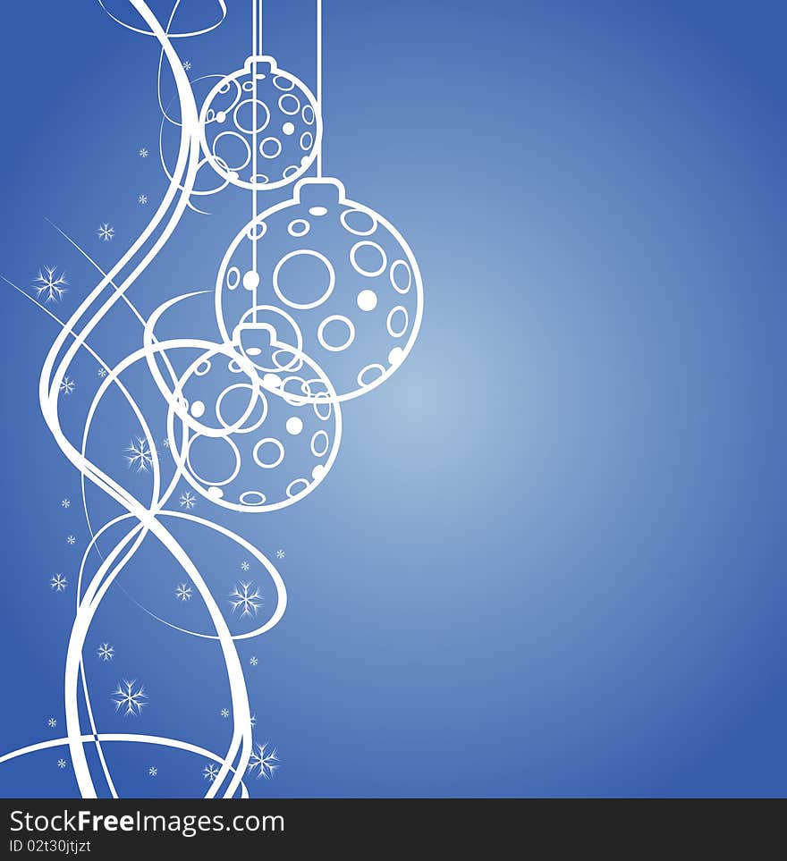 Christmas back ground in blue color. Christmas back ground in blue color