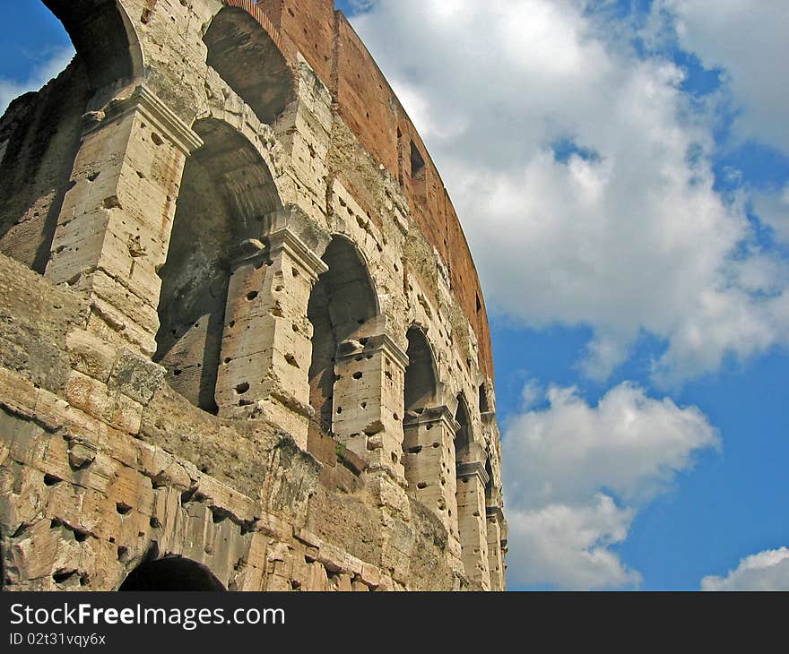 The Coliseum of Rome, Italy