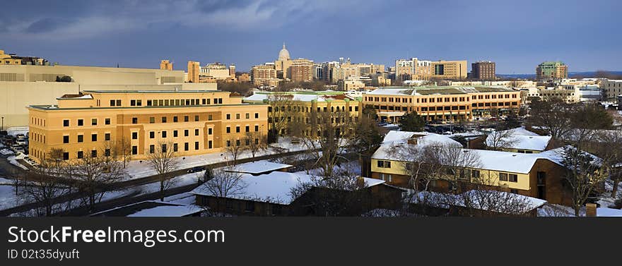 Panoramic view of Madison