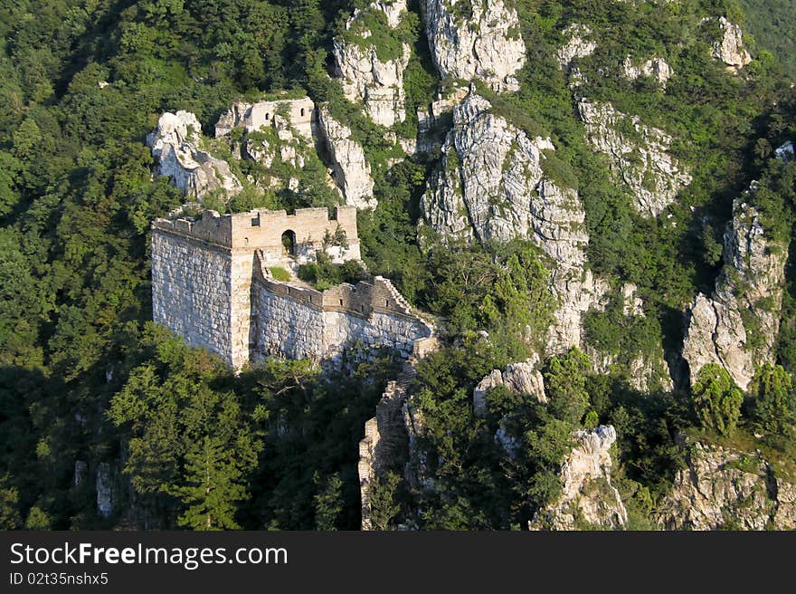 The Great Wall of China between Jiankou and Mutianyu.