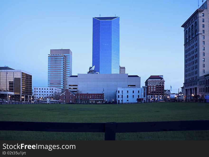 Blue morning in Lexington