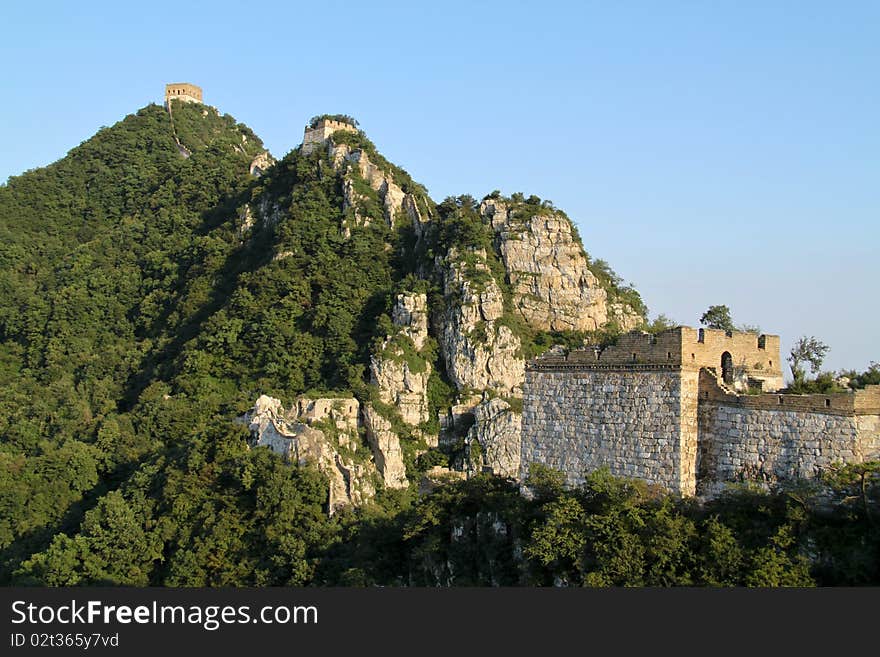 The Great Wall of China between Jiankou and Mutianyu.