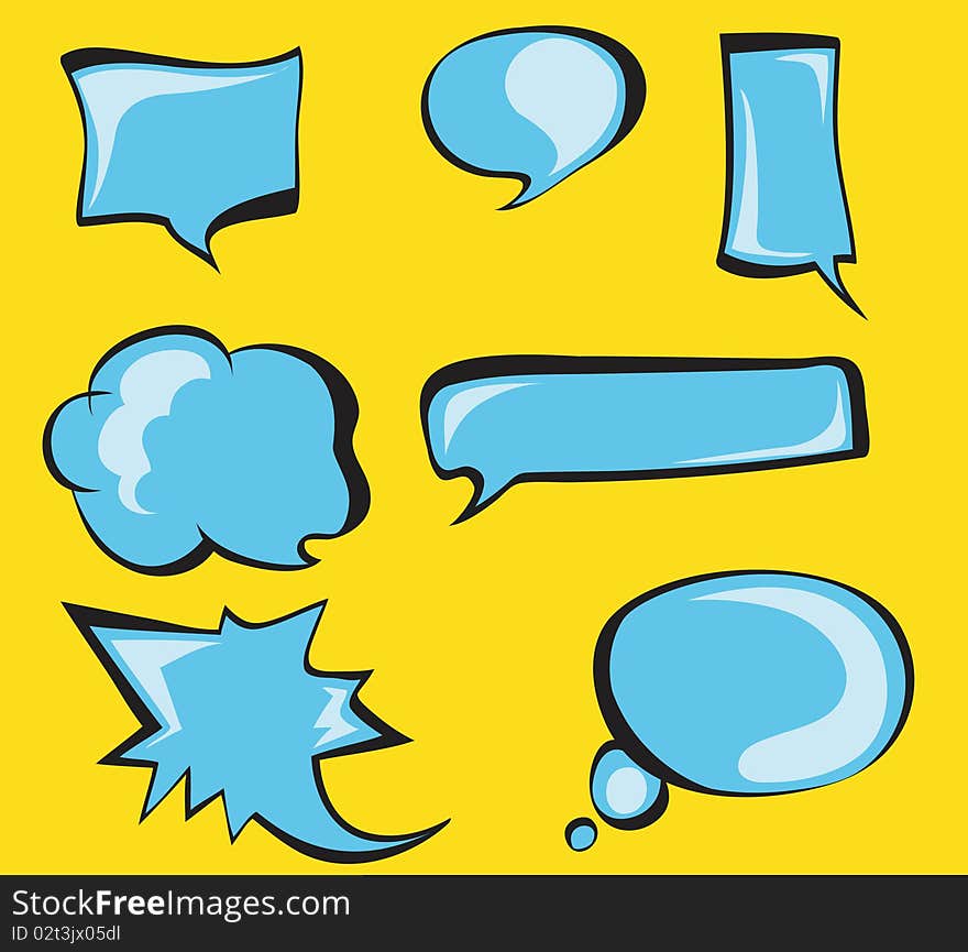 Speech bubbles. Illustration for design. Speech bubbles. Illustration for design.