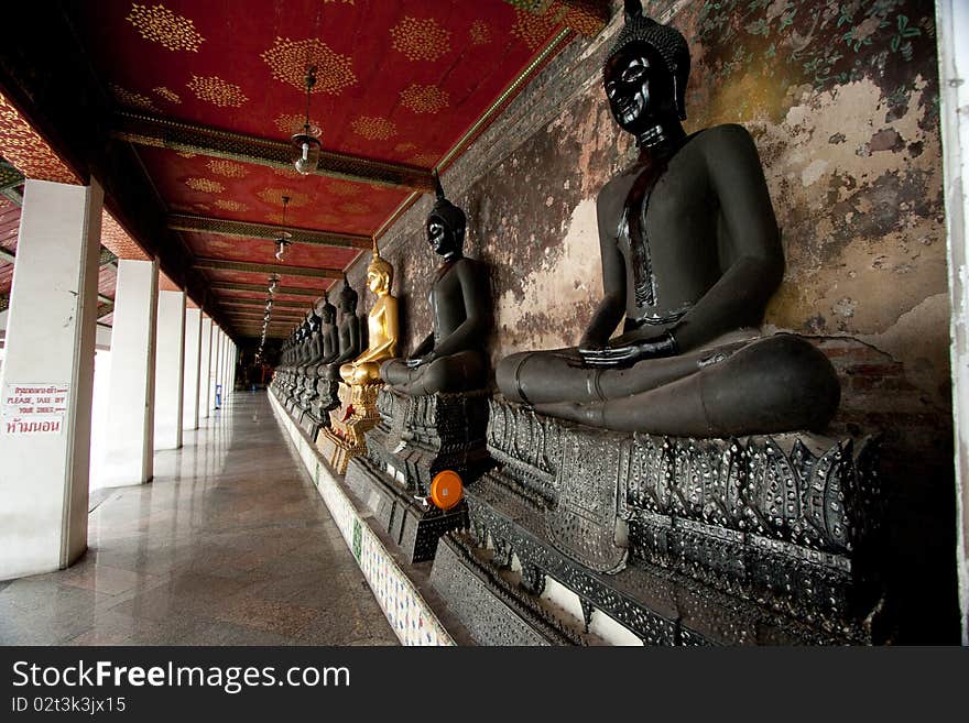 Tha buddha at Wat Su-tud Bangkok, Thailand. Tha buddha at Wat Su-tud Bangkok, Thailand