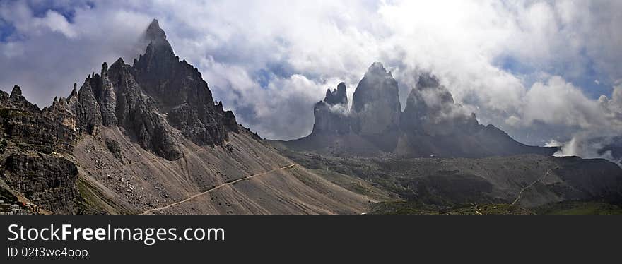 Landscape Dolomites - Tre Cime di Lavaredo