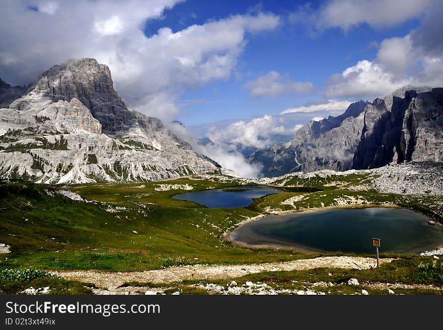 Landscape Dolomites of northern Italy