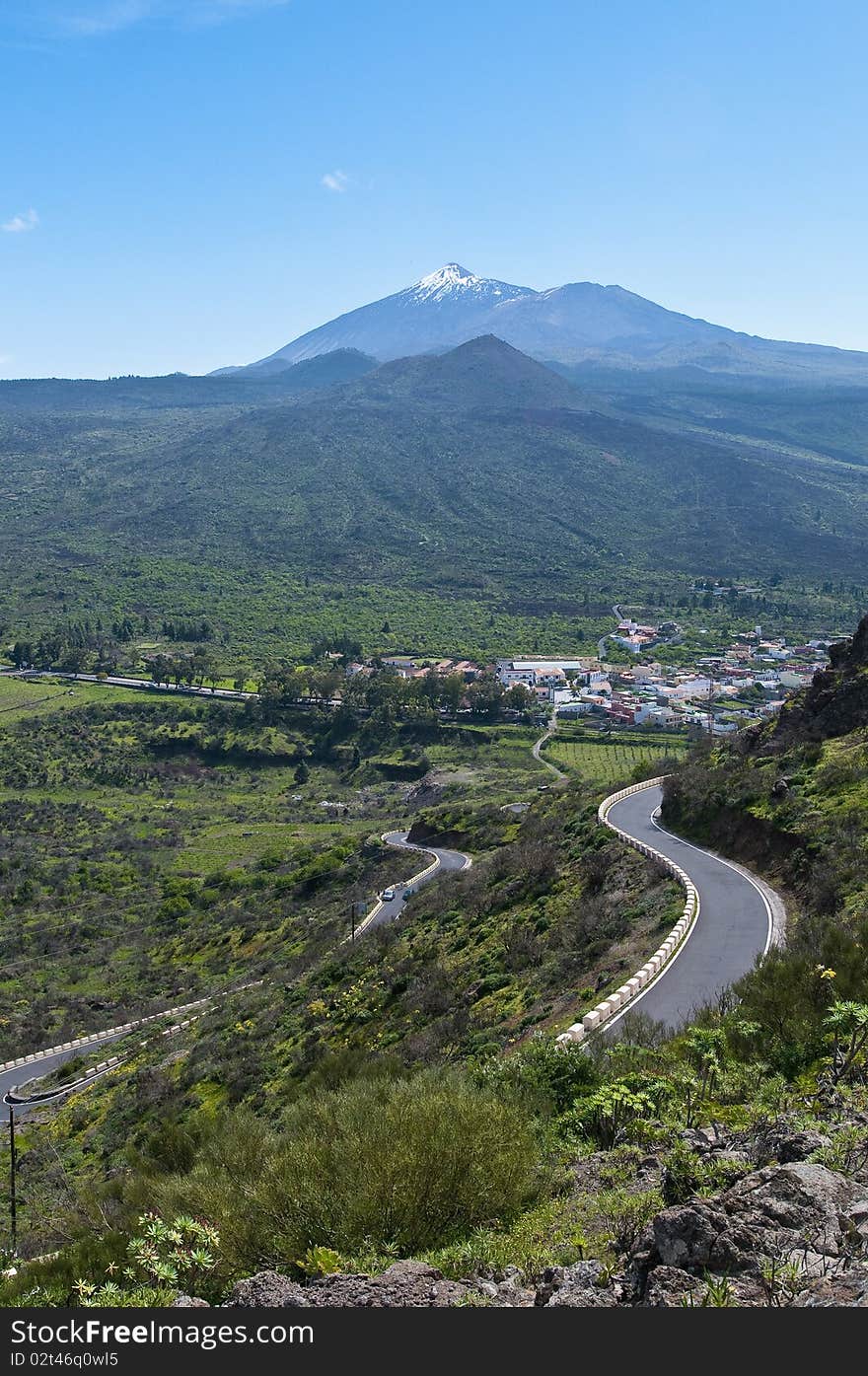 View from Cherfe panoramic viewpoint, Tenerife Island