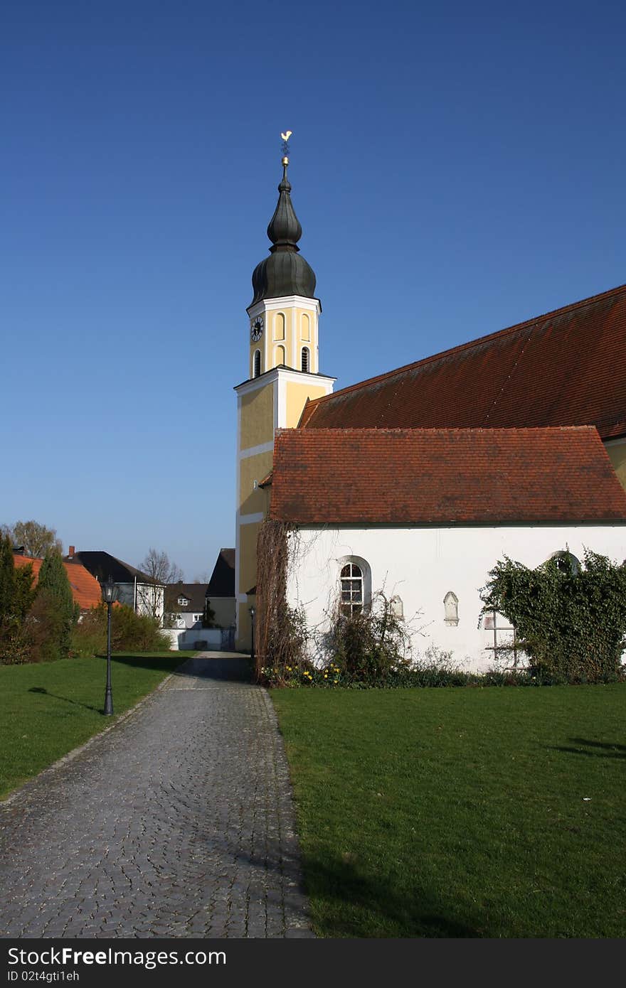 The church in Langquit (Germany)