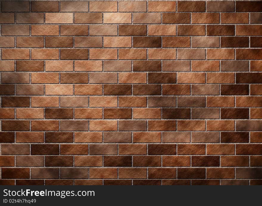 Abstract brown Brick wall created in photoshop. Abstract brown Brick wall created in photoshop.