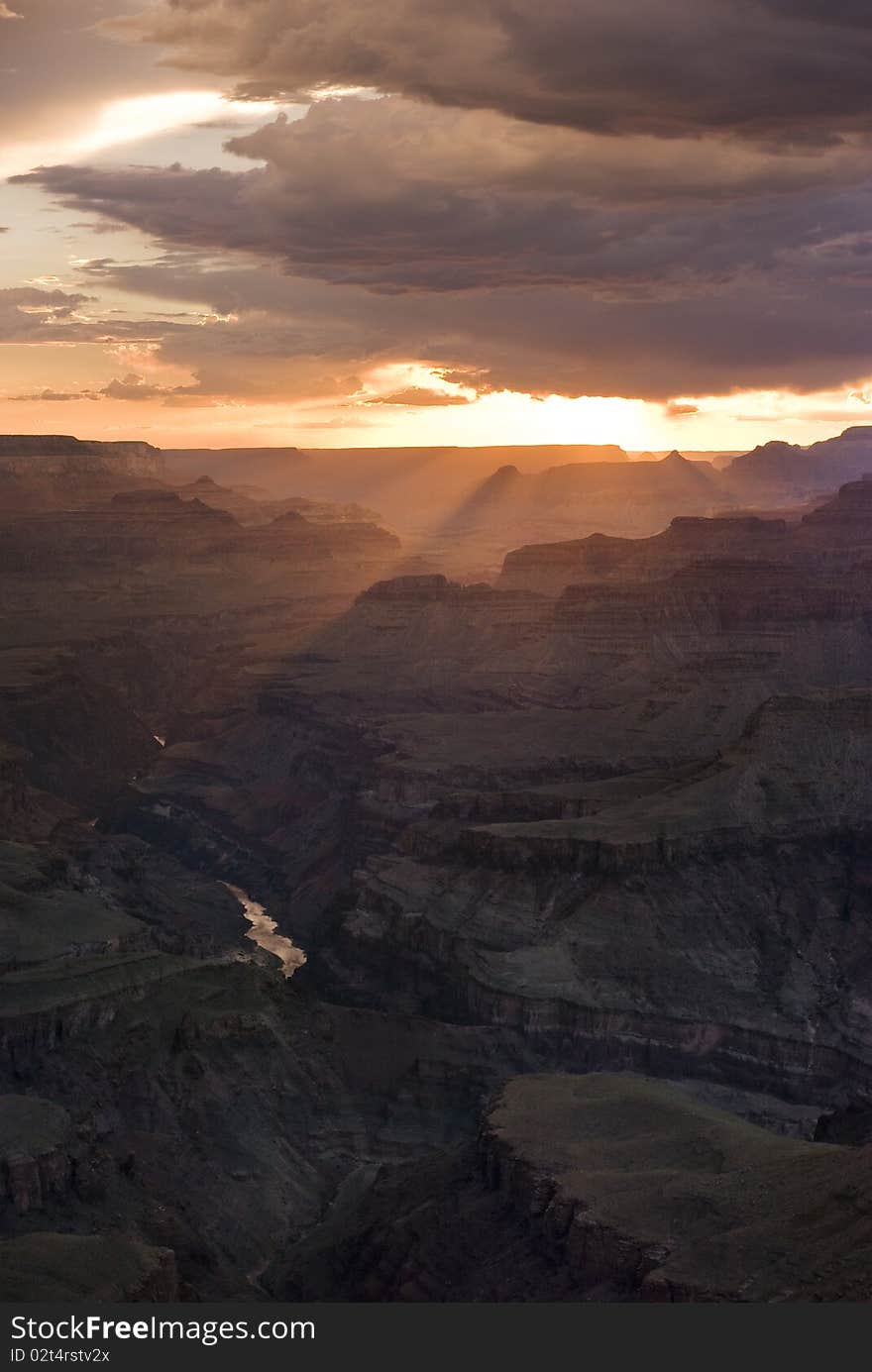 A beautiful Grand Canyon sunset