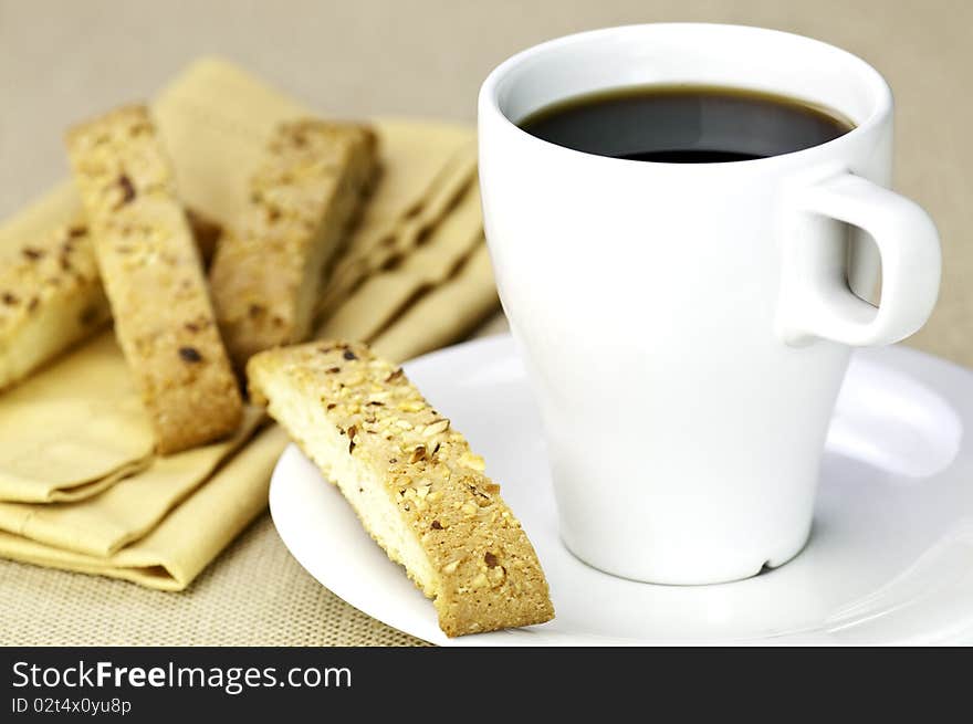 Coffee and biscotti