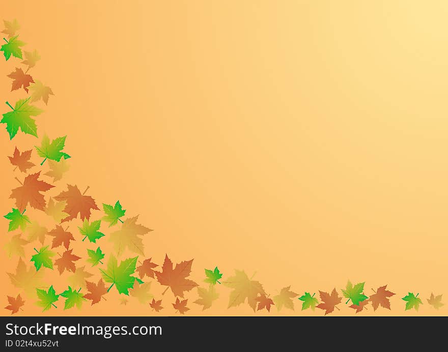 Vector illustration an autumn