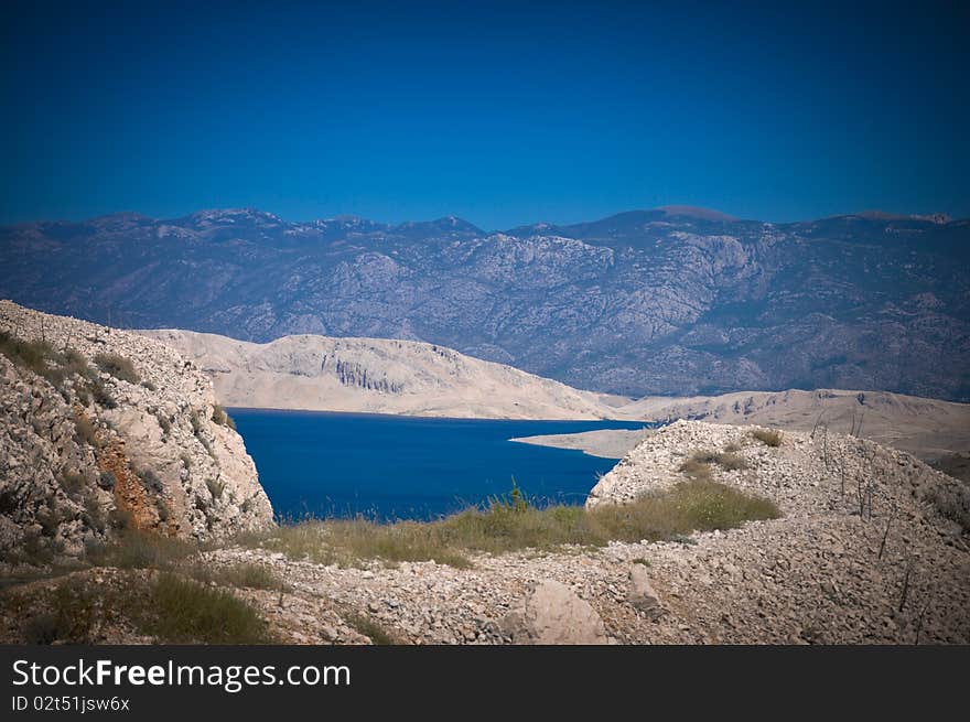 Beautiful Bay And Mountains