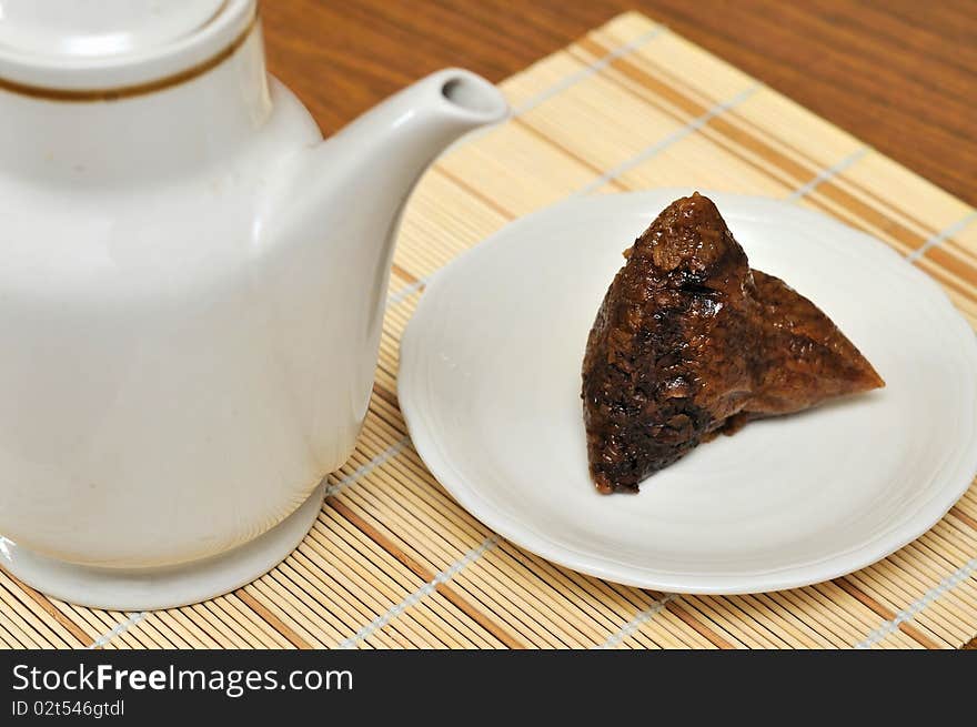 Chinese traditional meat dumpling on plate. For food and beverage, customs and traditions, and local and creative cuisine concepts.