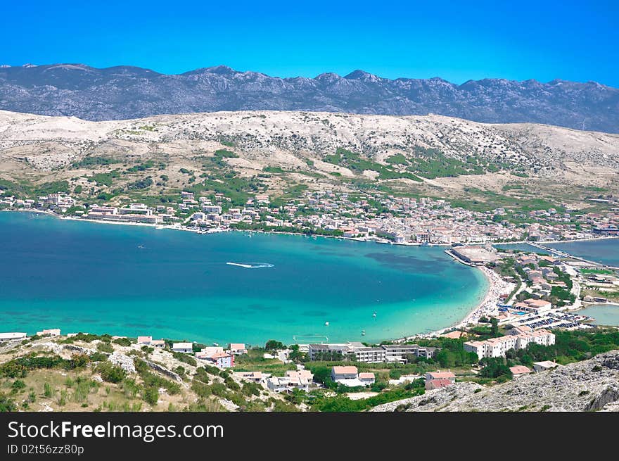 Beautiful Bay And Mountains