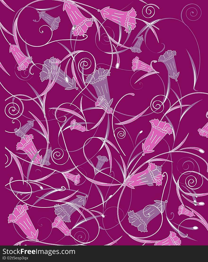 Abstract floral background