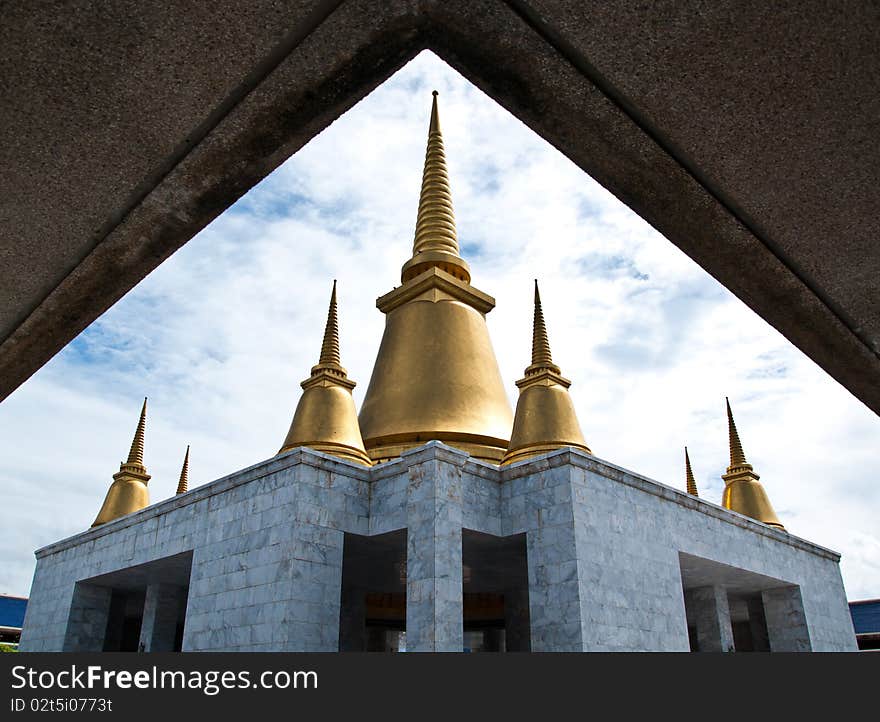 Thai art pagoda in thailand