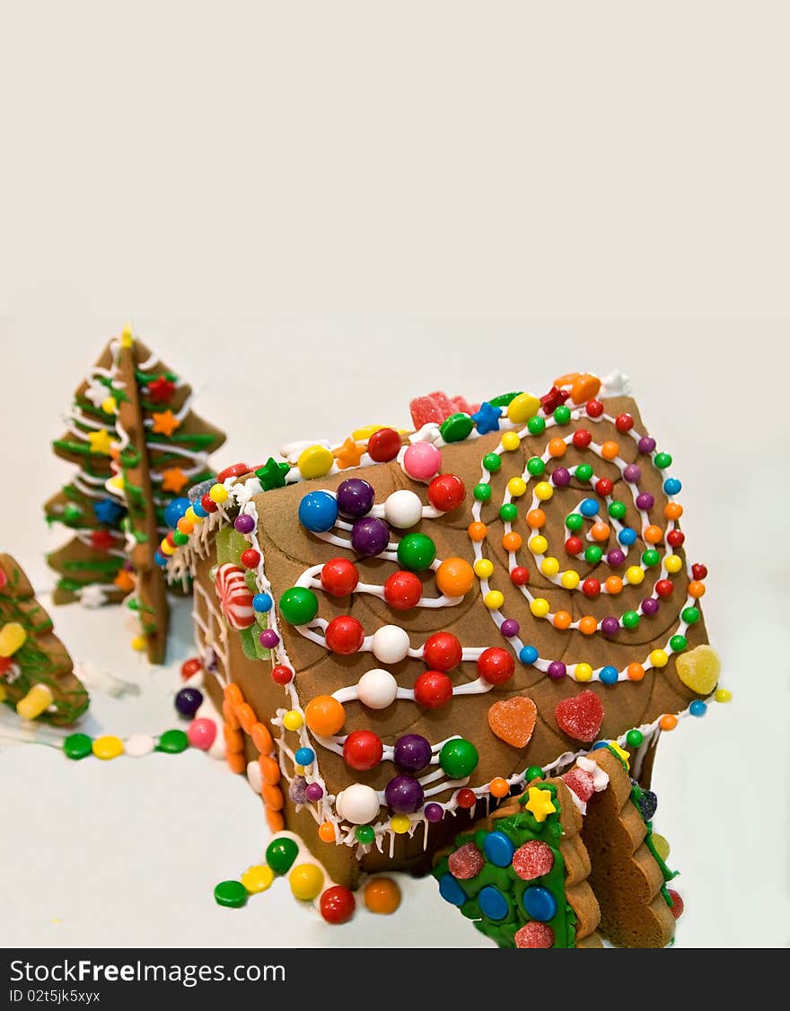 Gingerbread House with Copy Space