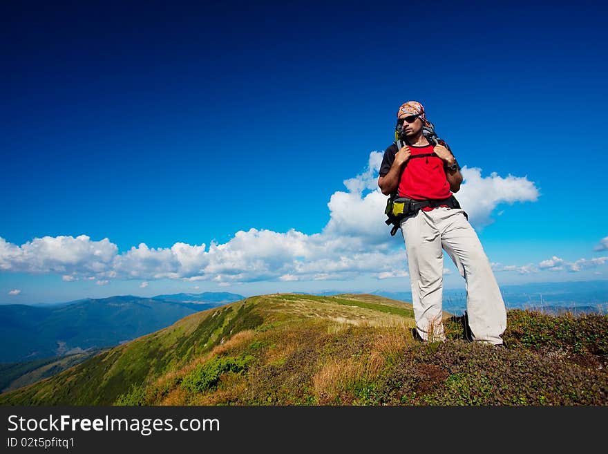 Hiking in the Carpathian mountains