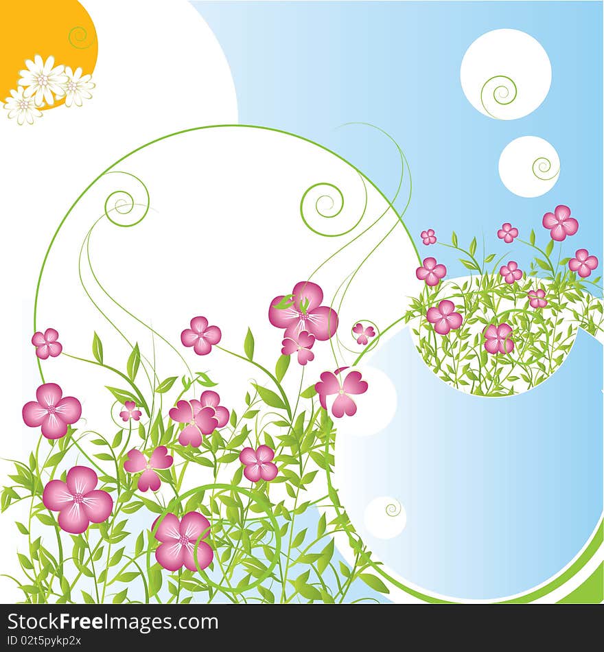 Abstract  Floral Background