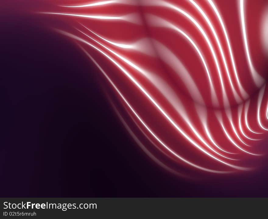 Modern background design with red shape and white lines