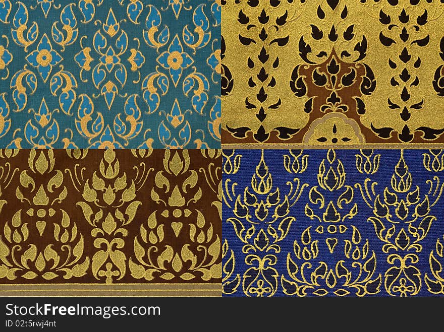 Thai print cloth texture