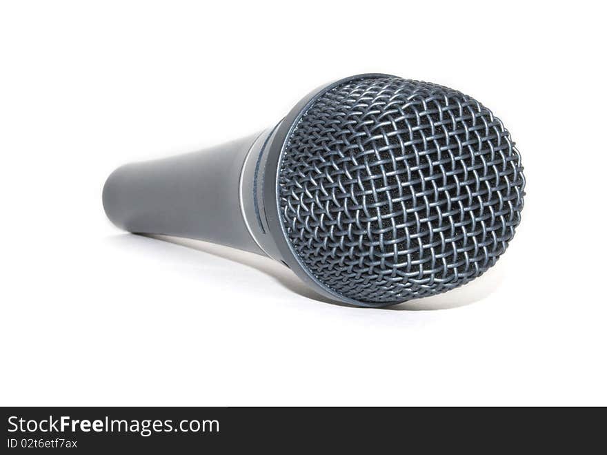 microphone on a white background