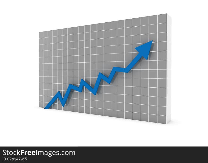 Business Graph Arrow Blue