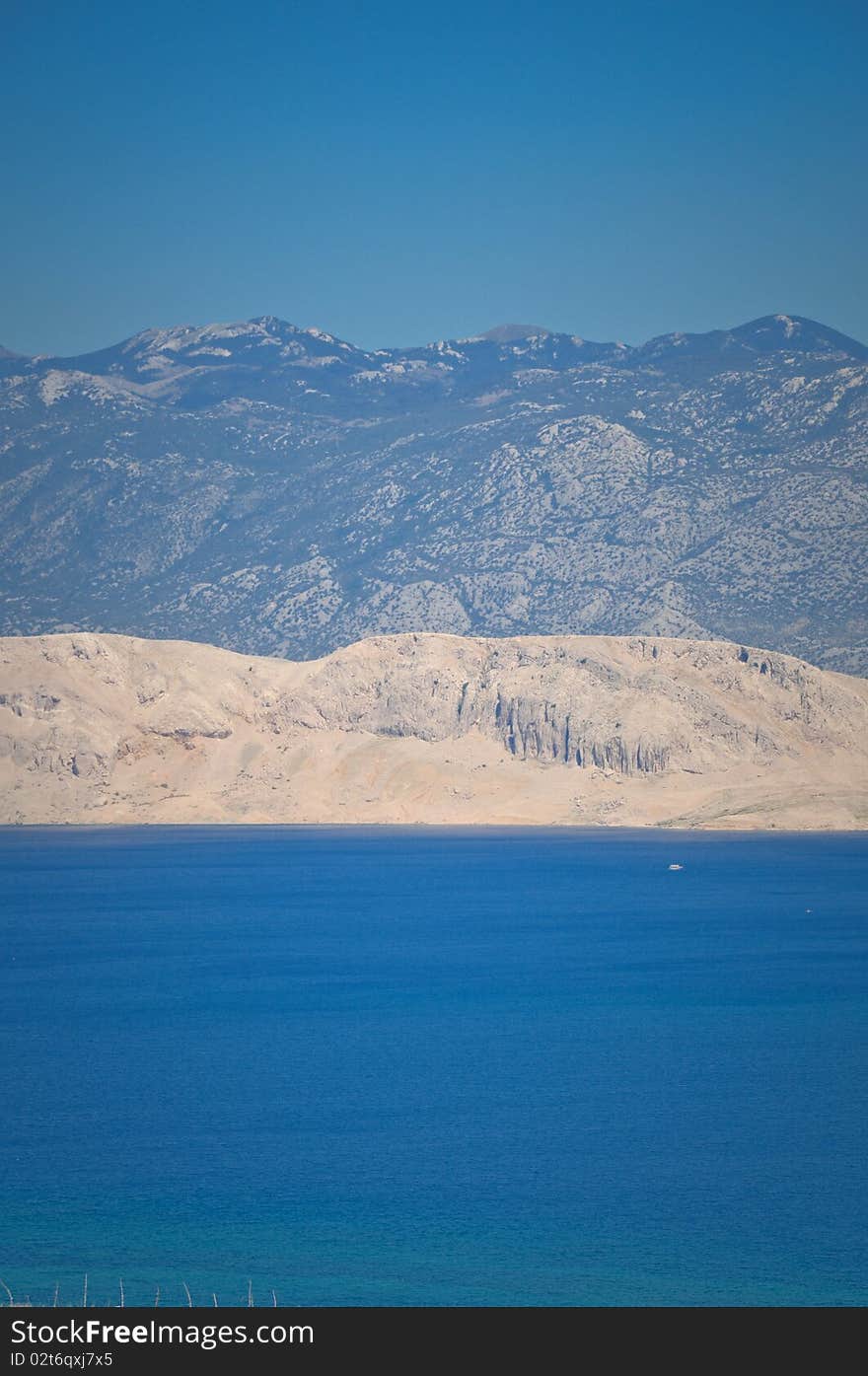 Beautiful bay and mountains