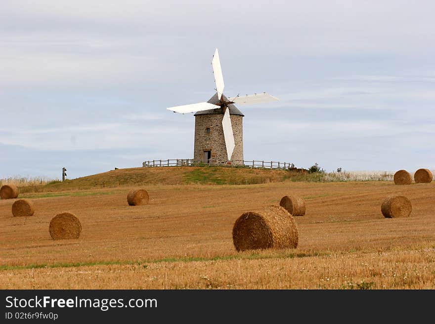 Windmill With Hay