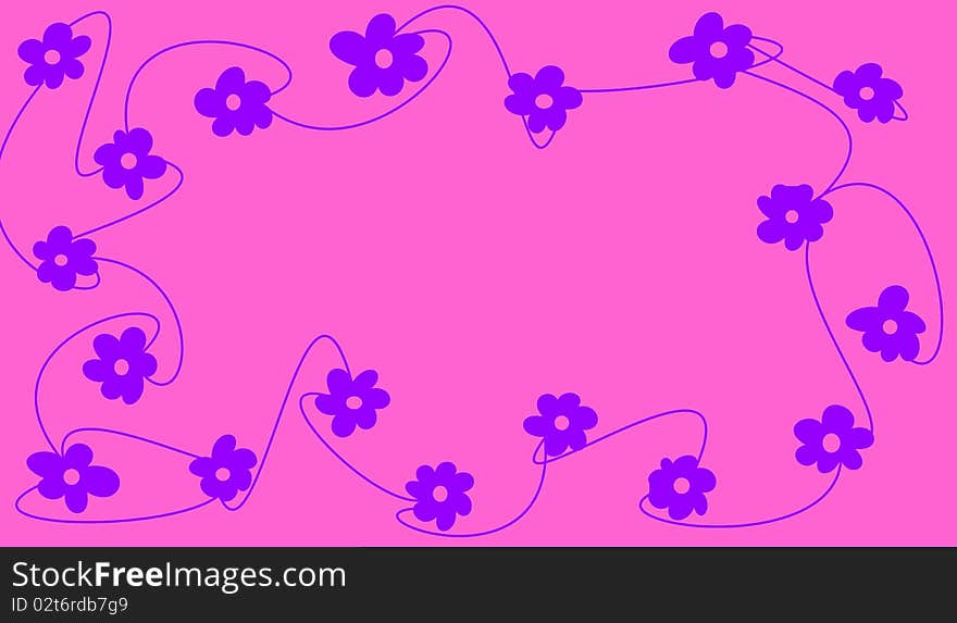 A lot of pink flowers on pink background. A lot of pink flowers on pink background